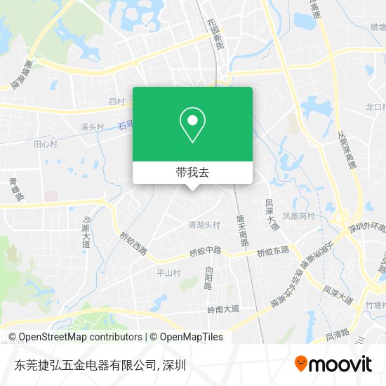 东莞捷弘五金电器有限公司地图