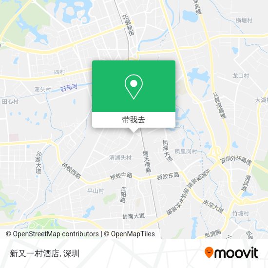 新又一村酒店地图