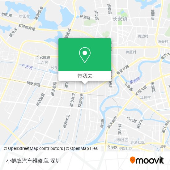 小蚂蚁汽车维修店地图