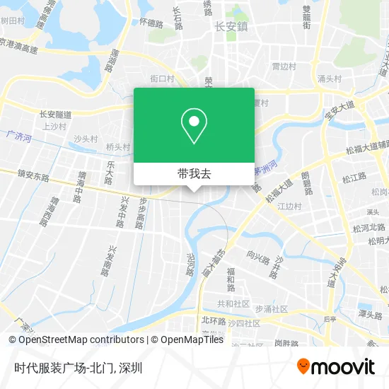 时代服装广场-北门地图