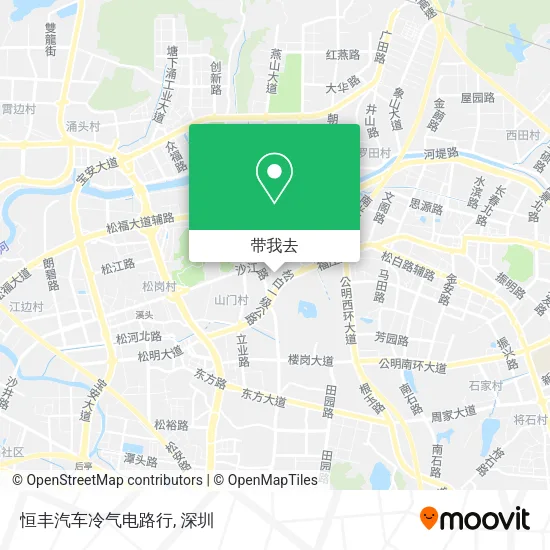 恒丰汽车冷气电路行地图