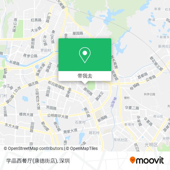 学晶西餐厅(康德街店)地图