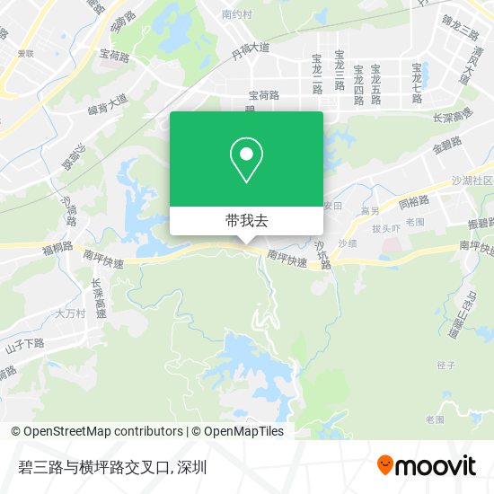 碧三路与横坪路交叉口地图
