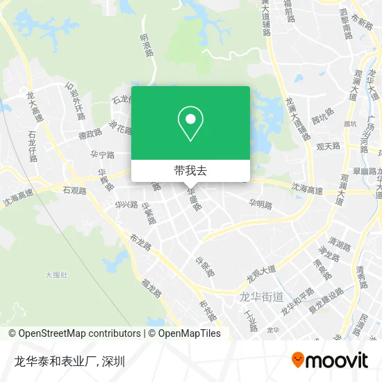 龙华泰和表业厂地图