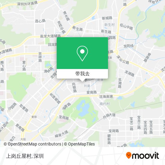 上岗丘屋村地图