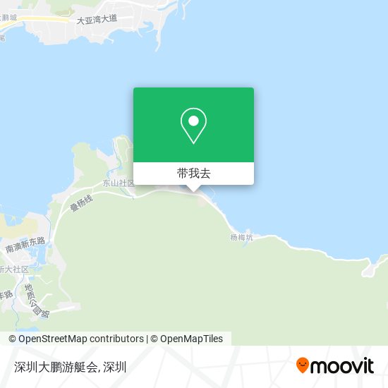 深圳大鹏游艇会地图