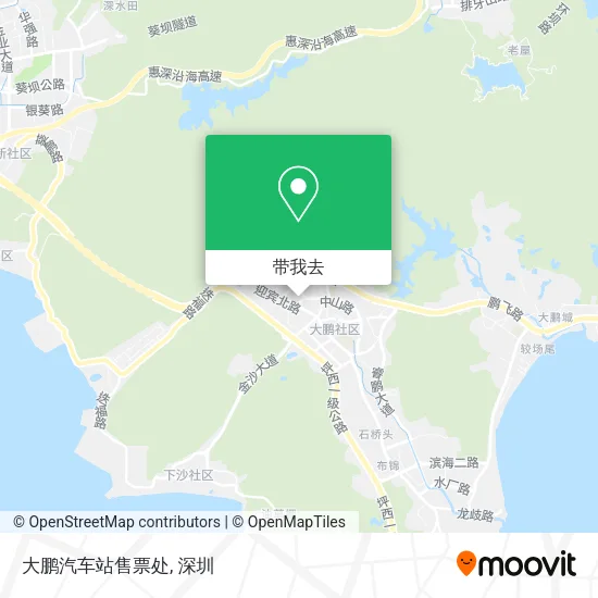 大鹏汽车站售票处地图