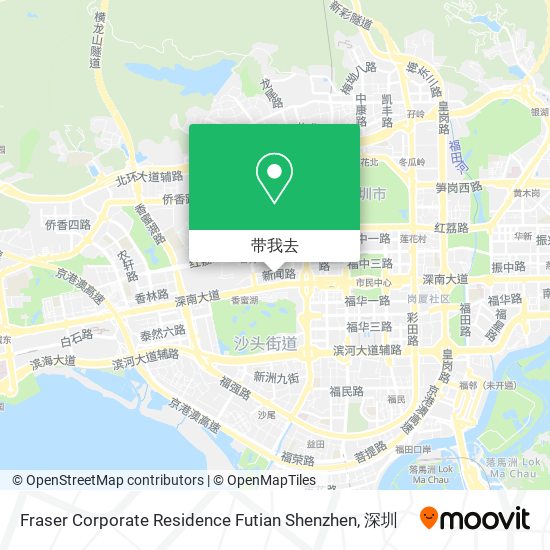 Fraser Corporate Residence Futian Shenzhen地图