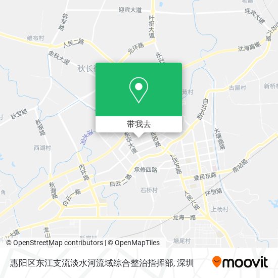惠阳区东江支流淡水河流域综合整治指挥部地图