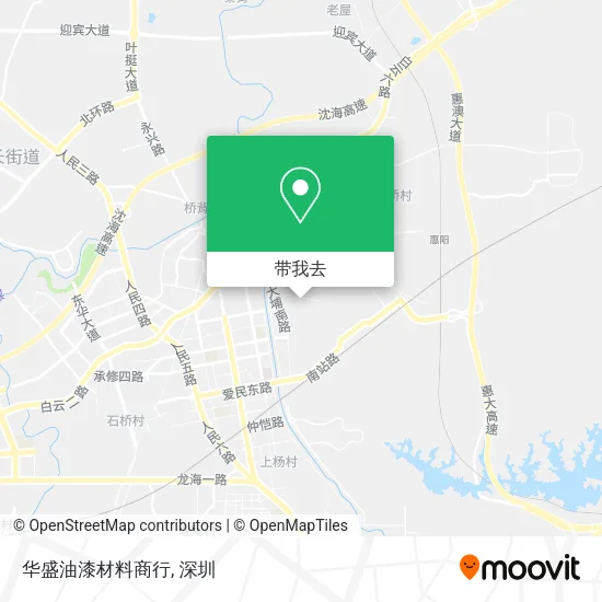 华盛油漆材料商行地图