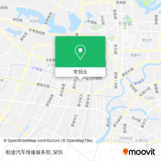 航捷汽车维修服务部地图