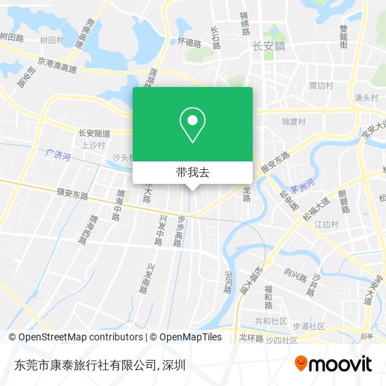 东莞市康泰旅行社有限公司地图