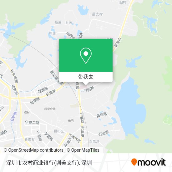 深圳市农村商业银行(圳美支行)地图