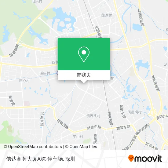 信达商务大厦A栋-停车场地图