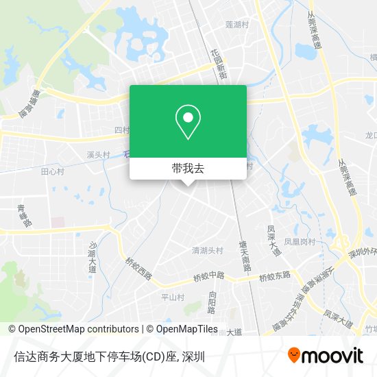 信达商务大厦地下停车场(CD)座地图