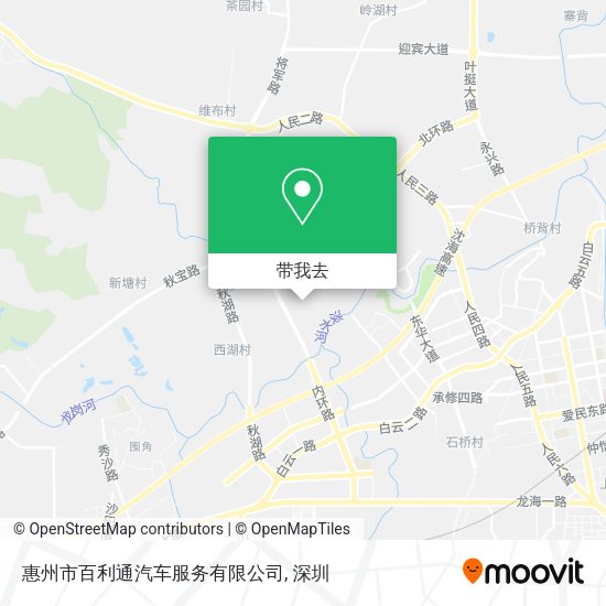 惠州市百利通汽车服务有限公司地图