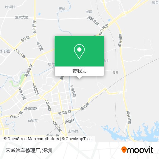宏威汽车修理厂地图