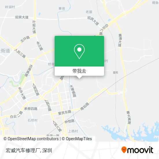 宏威汽车修理厂地图