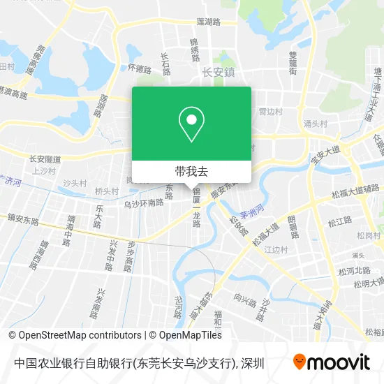 中国农业银行自助银行(东莞长安乌沙支行)地图