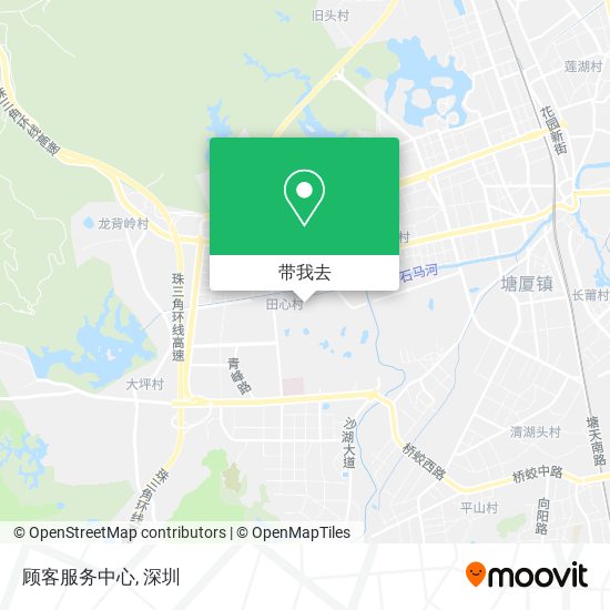 顾客服务中心地图