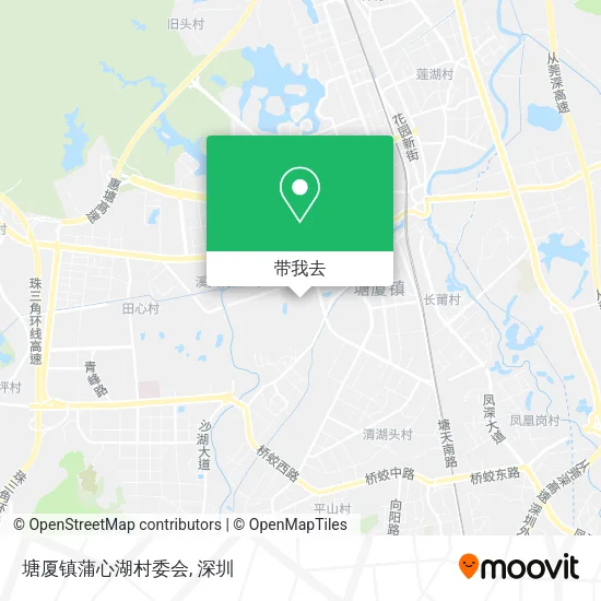 塘厦镇蒲心湖村委会地图
