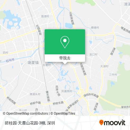 碧桂园·天麓山花园-3幢地图