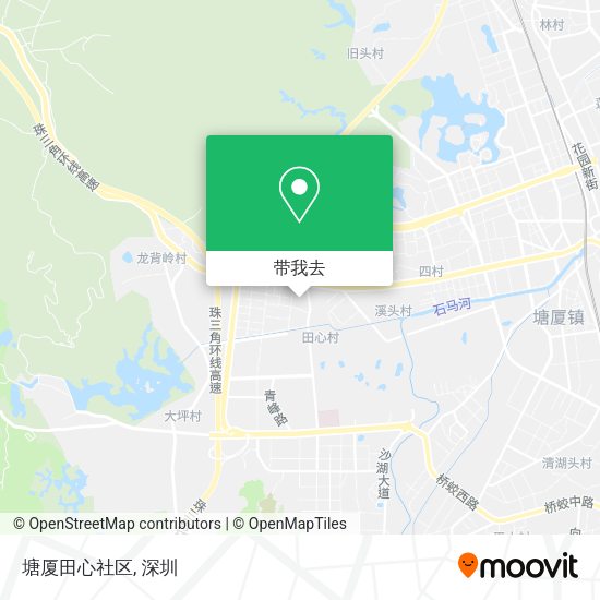 塘厦田心社区地图