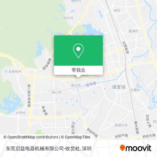 东莞启益电器机械有限公司-收货处地图