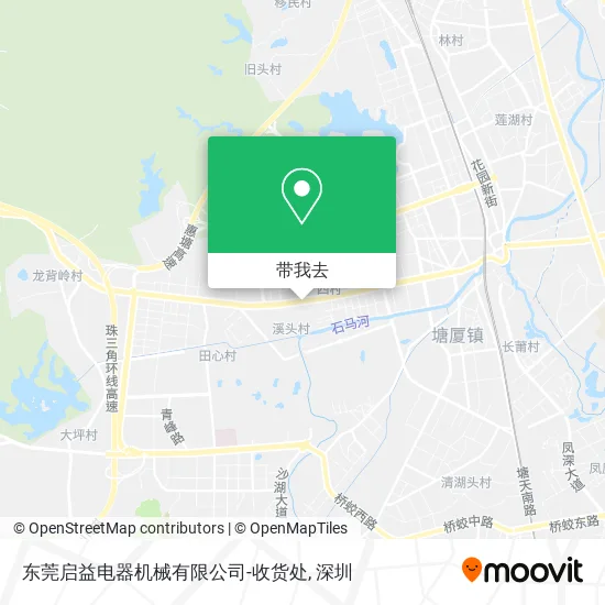 东莞启益电器机械有限公司-收货处地图