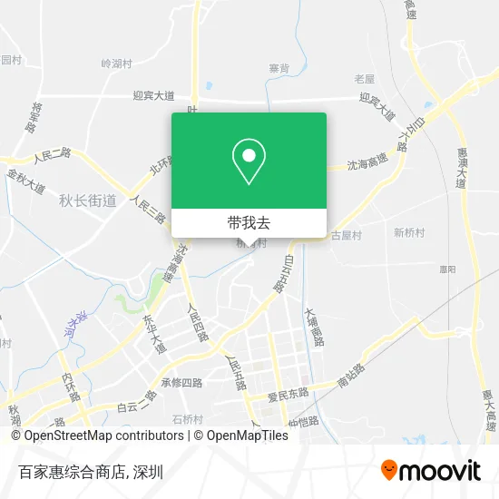 百家惠综合商店地图