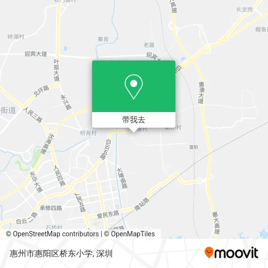 惠州市惠阳区桥东小学地图