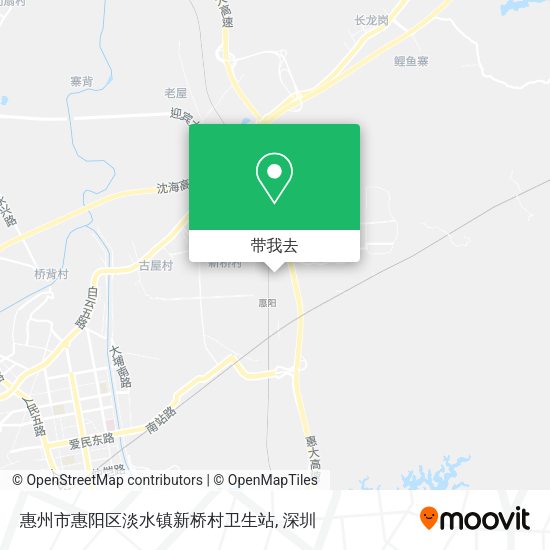 惠州市惠阳区淡水镇新桥村卫生站地图