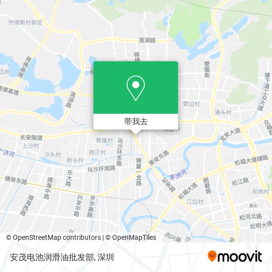 安茂电池润滑油批发部地图