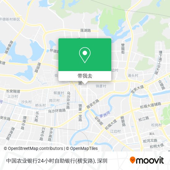 中国农业银行24小时自助银行(横安路)地图