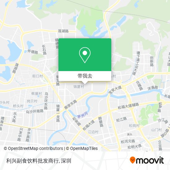 利兴副食饮料批发商行地图