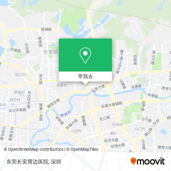 东莞长安霄边医院地图