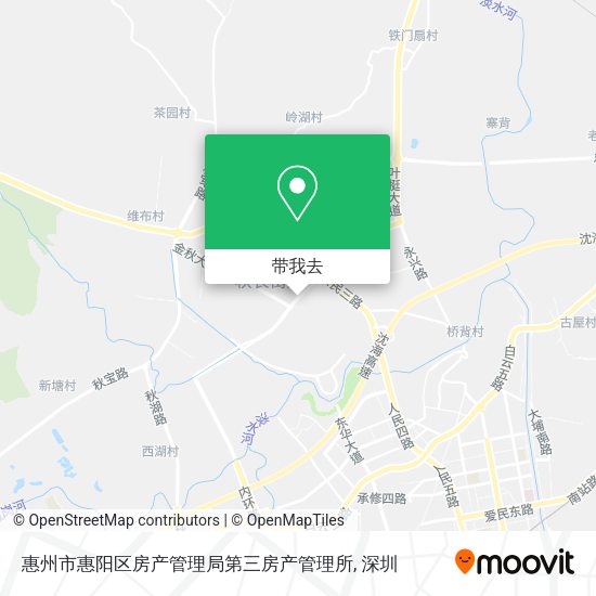 惠州市惠阳区房产管理局第三房产管理所地图