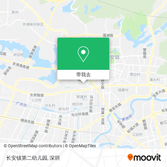 长安镇第二幼儿园地图