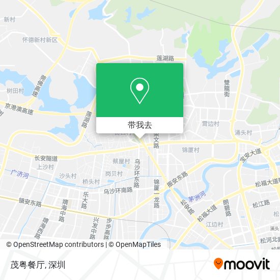 茂粤餐厅地图
