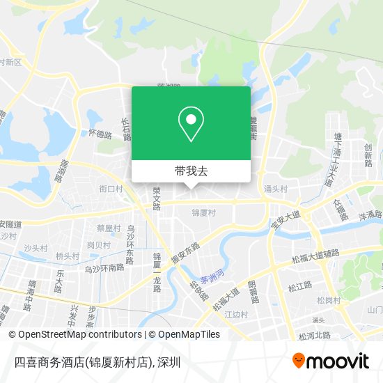 四喜商务酒店(锦厦新村店)地图