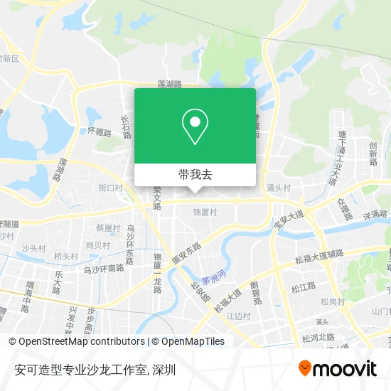 安可造型专业沙龙工作室地图