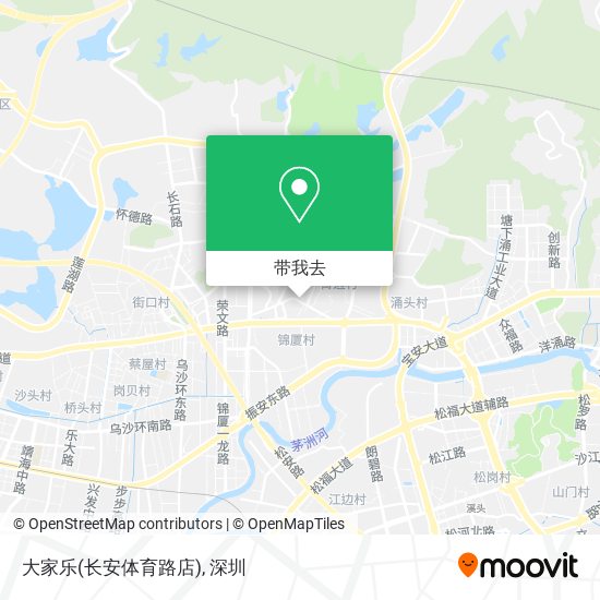 大家乐(长安体育路店)地图