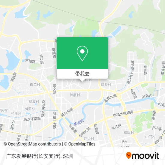 广东发展银行(长安支行)地图