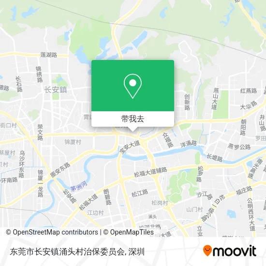 东莞市长安镇涌头村治保委员会地图