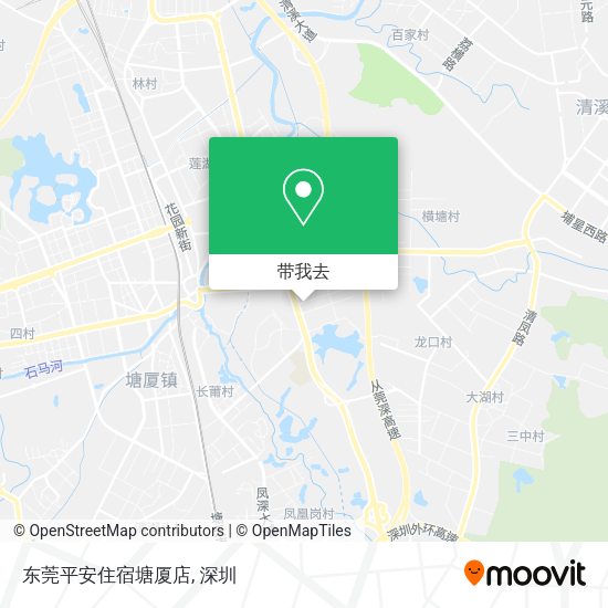 东莞平安住宿塘厦店地图