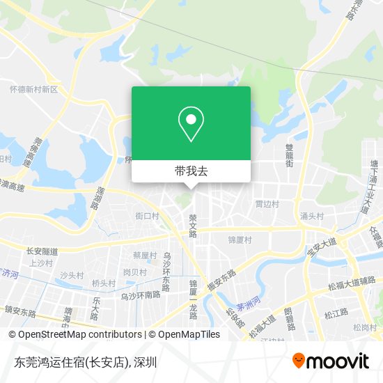 东莞鸿运住宿(长安店)地图