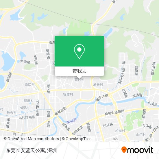 东莞长安蓝天公寓地图