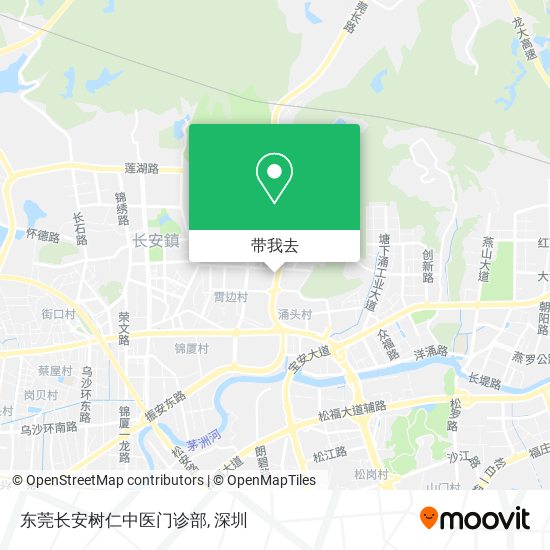 东莞长安树仁中医门诊部地图