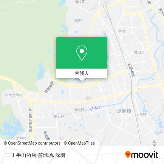 三正半山酒店-篮球场地图