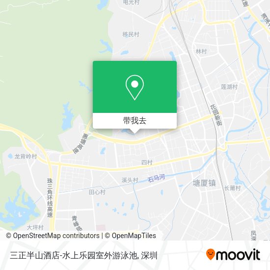 三正半山酒店-水上乐园室外游泳池地图